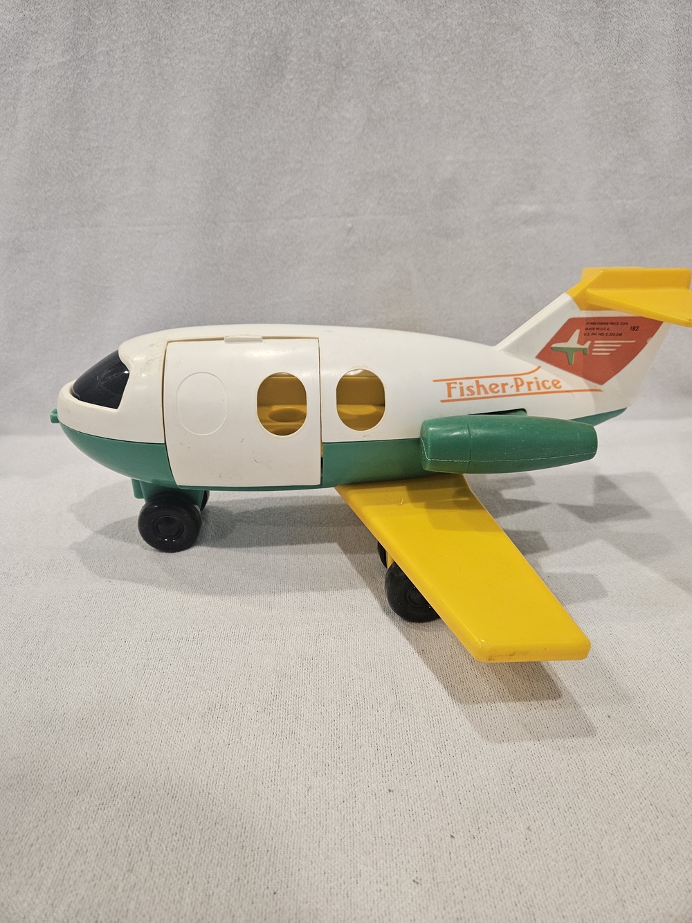 Fisher Price Vintage 1980's Play Little People Airplane Jetliner